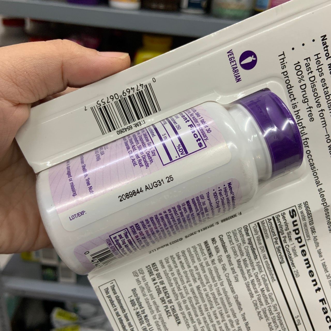 Viên Ngậm Natrol Melatonin Sleep 5mg Lọ 250 Viên