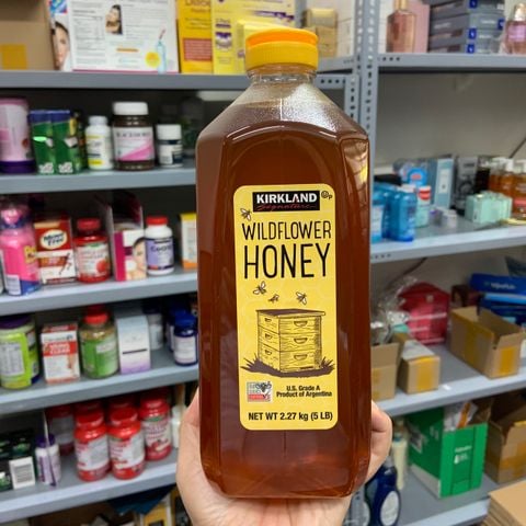  Mật ong Kirkland Wildflower Honey - Chai 2,27kg 