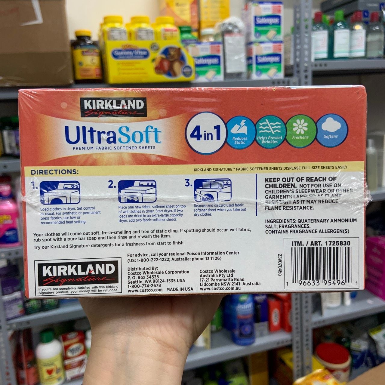 Giấy thơm Kirkland Fabric Softener