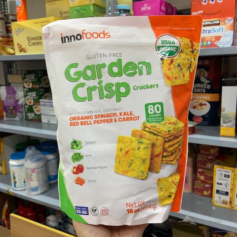  Bánh rau củ hữu cơ Innofoods Garden Crisp Crackers 