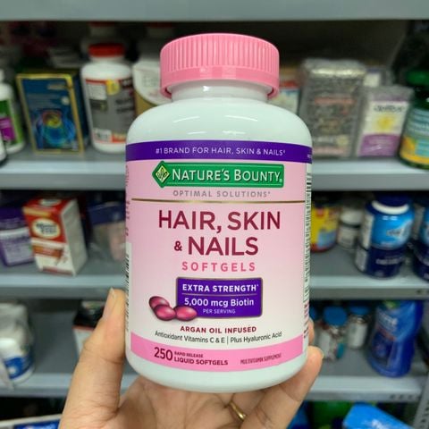  Viên uống đẹp da, móng tóc Nature’s Bounty Hair, Skin & Nails 
