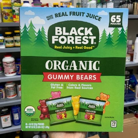 Kẹo dẻo gấu vị trái cây hữu cơ Black Forest Gummy Bear 