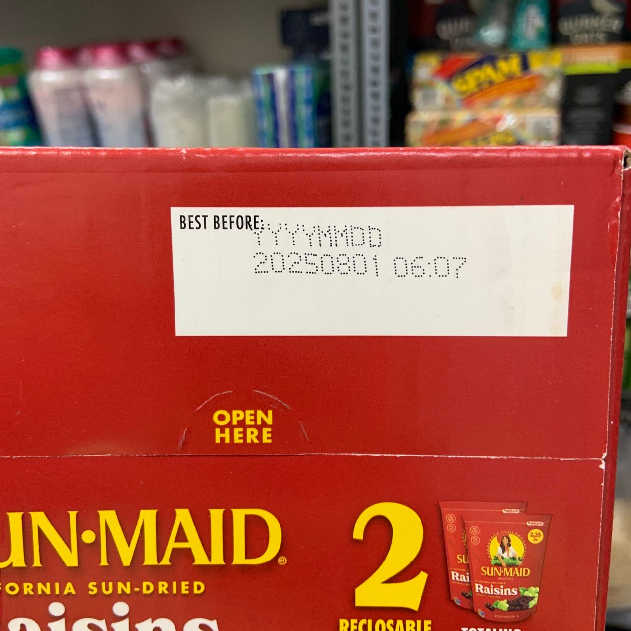 Nho khô Sunmaid Organic Raisins