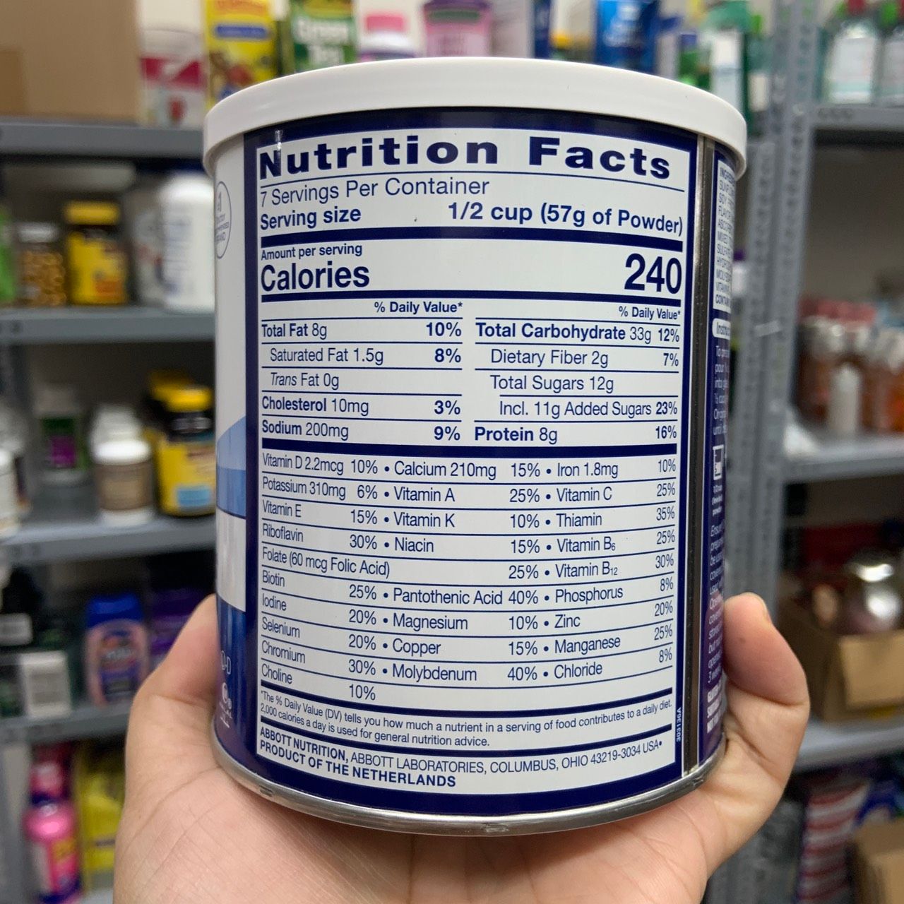 Sữa Ensure Mỹ Original Nutrition Powder 400gram
