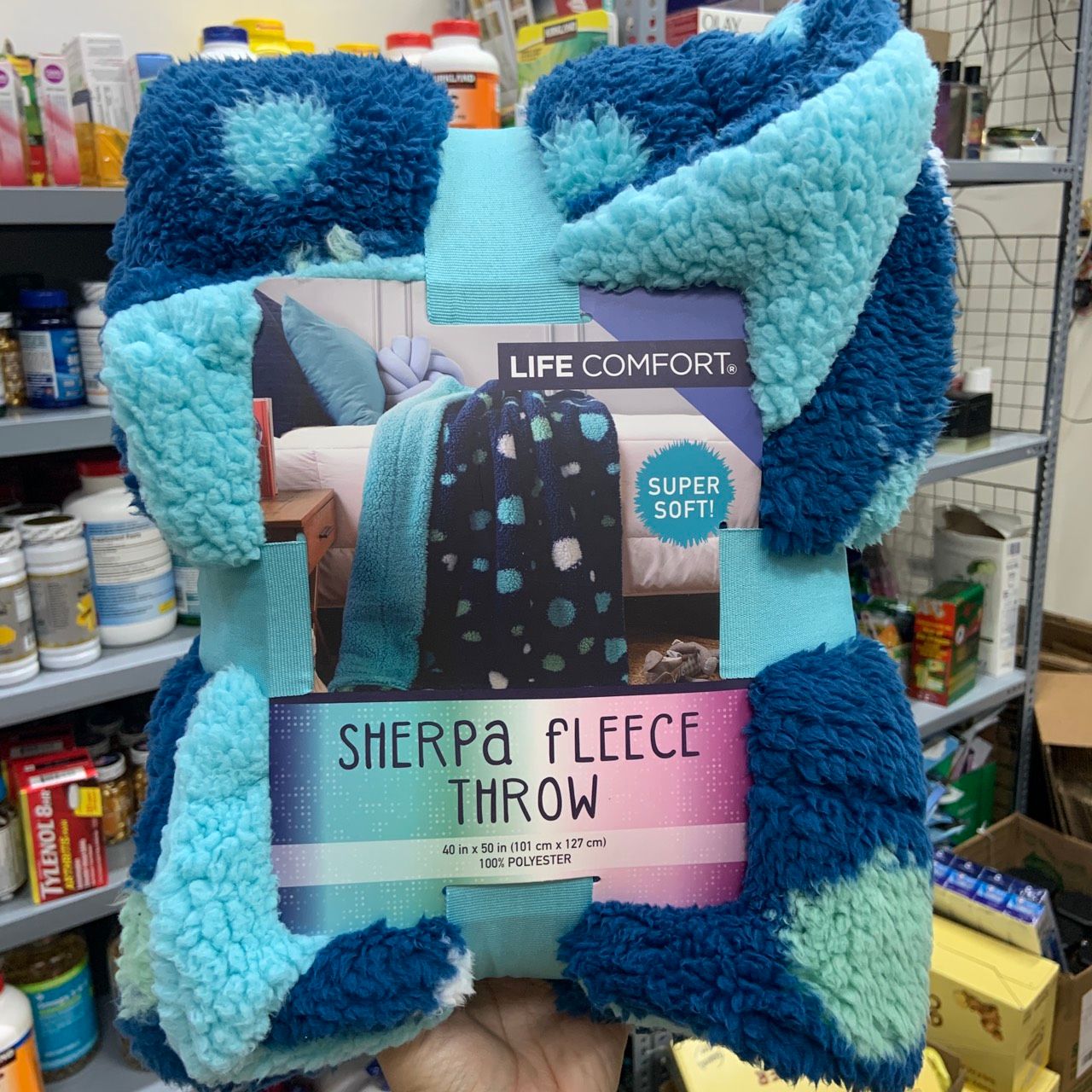 Chăn mền bông 2 mặt dành cho bé Sherpa Fleece Blanket