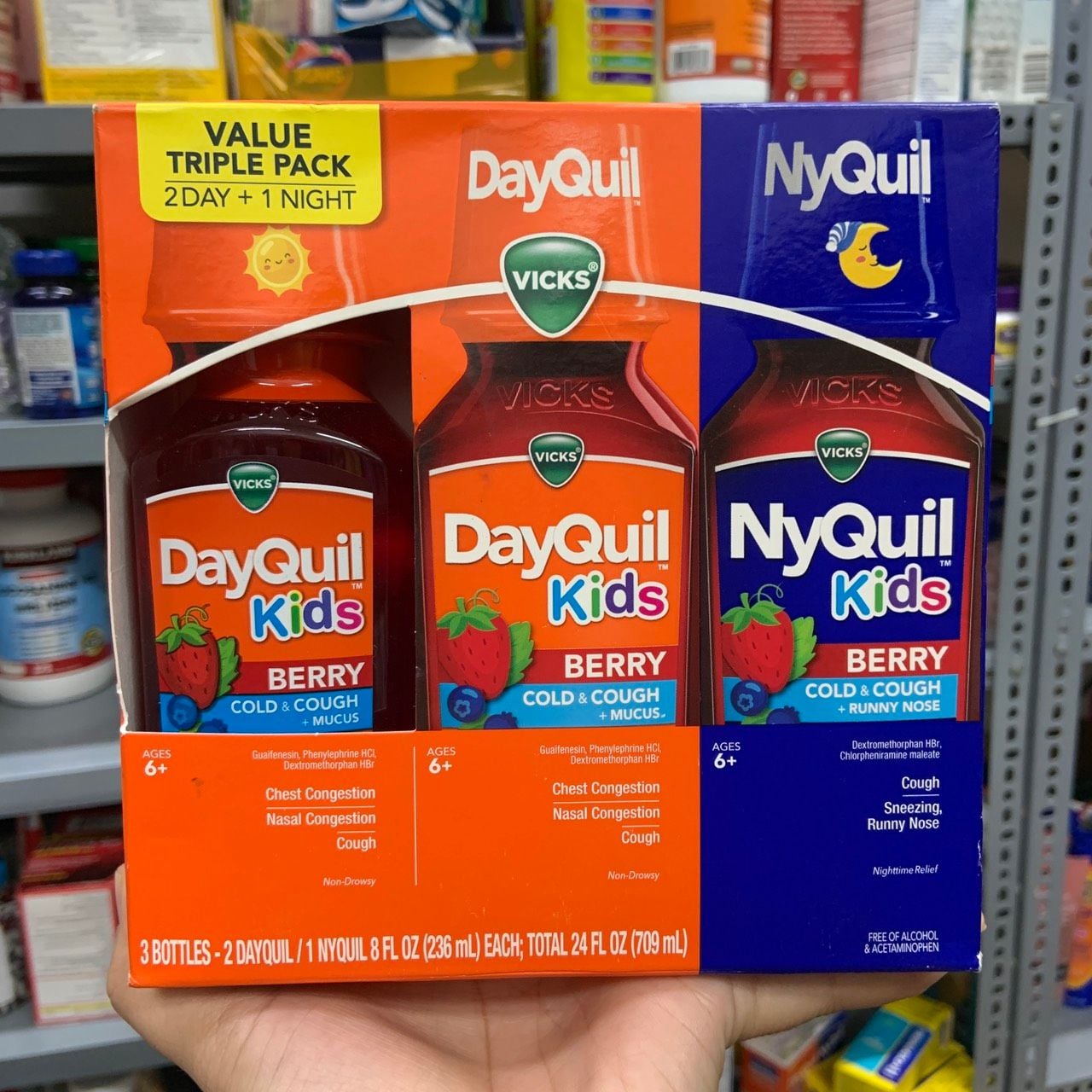 Siro cảm Vicks DayQuil & NyQuil Cold & Flu Severe