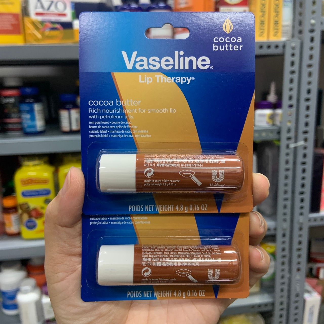 Set 2 son dưỡng môi Vaseline Rosy Lips dạng thỏi