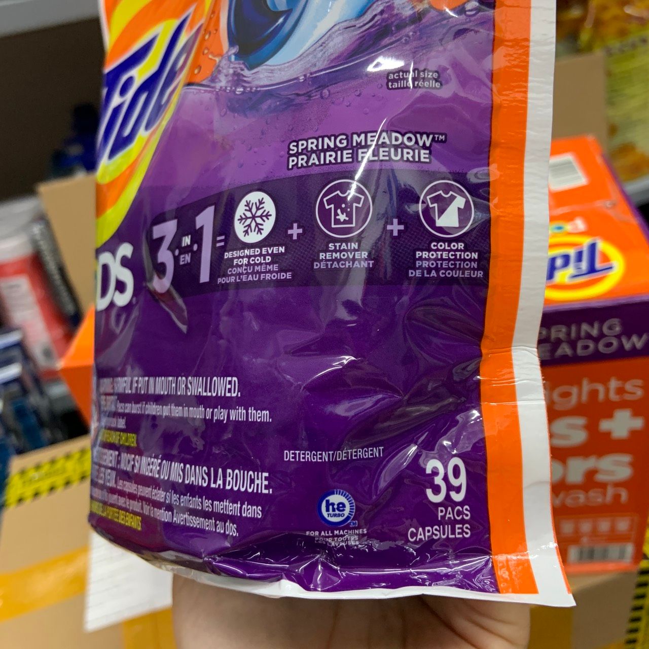 Viên giặt xả Tide Pod 3 in 1