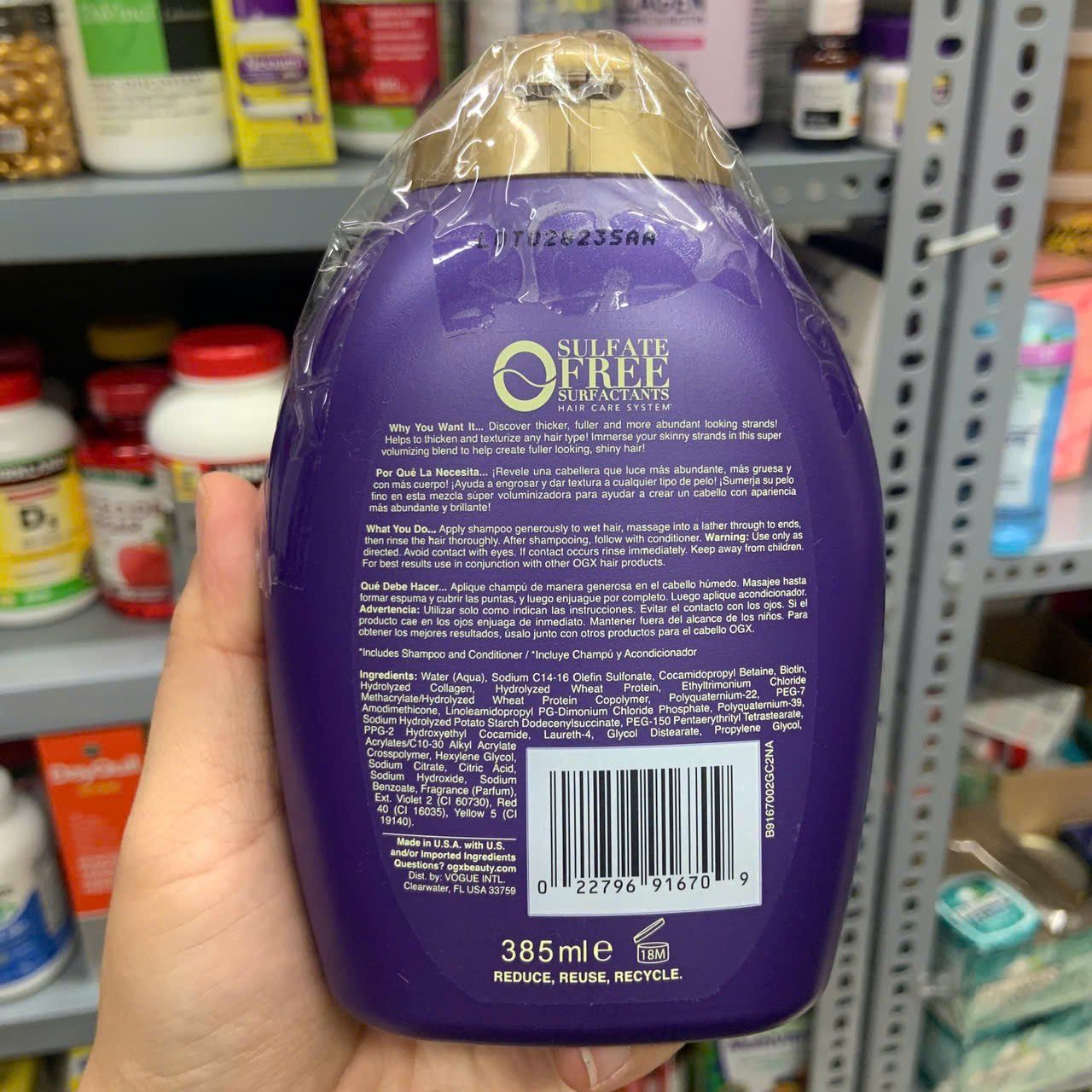 Set dầu gội & xả Biotin & Collagen
