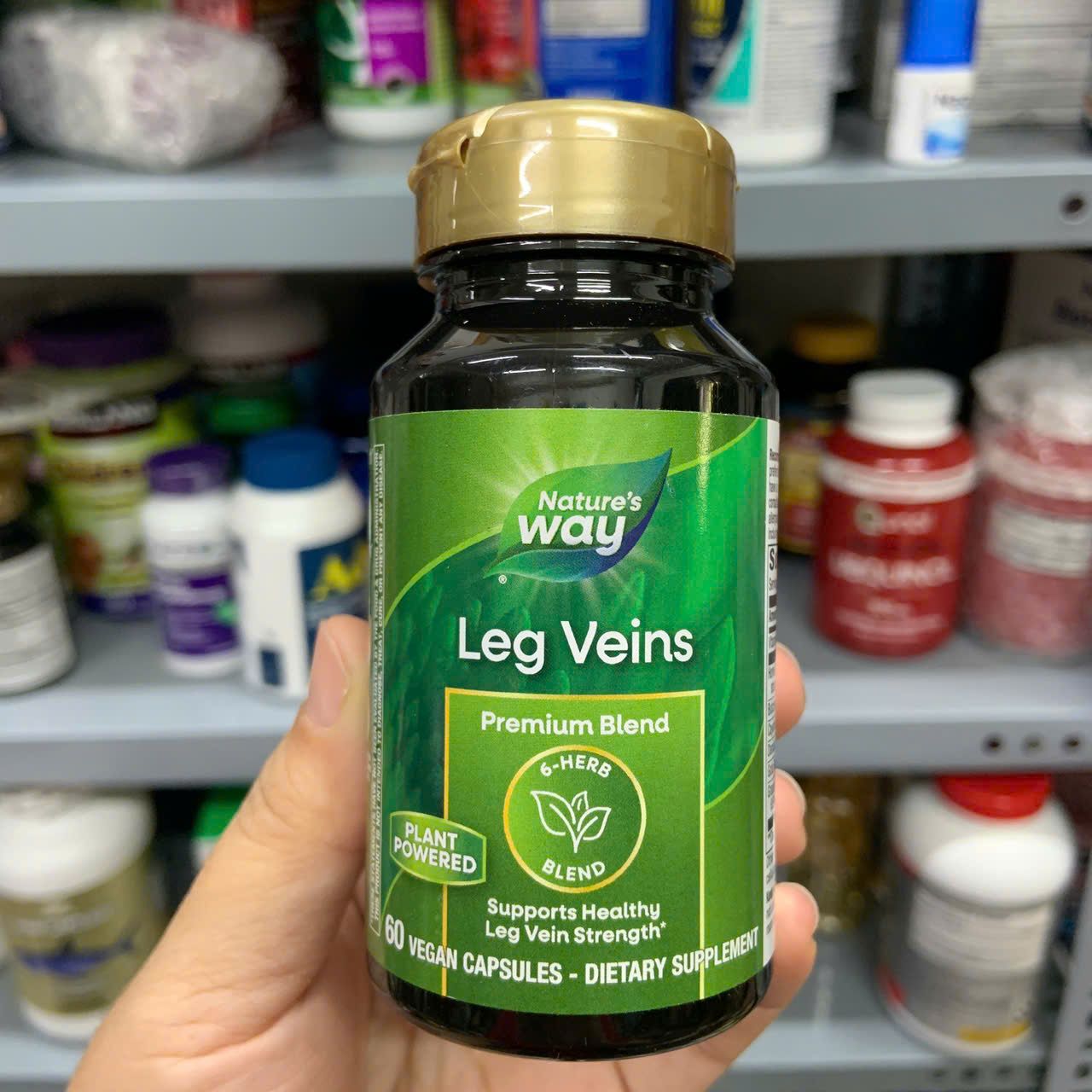 Viên uống giảm suy giãn tĩnh mạch Nature’s Way Leg Veins