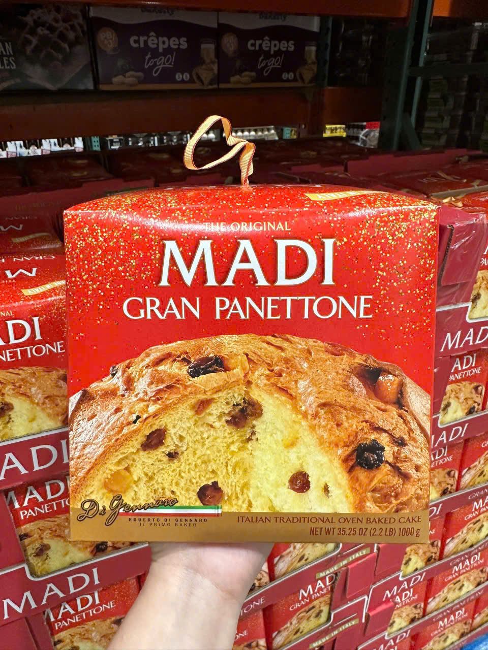 Bánh Madi Gran Panettone 1kg truyền thống của Ý