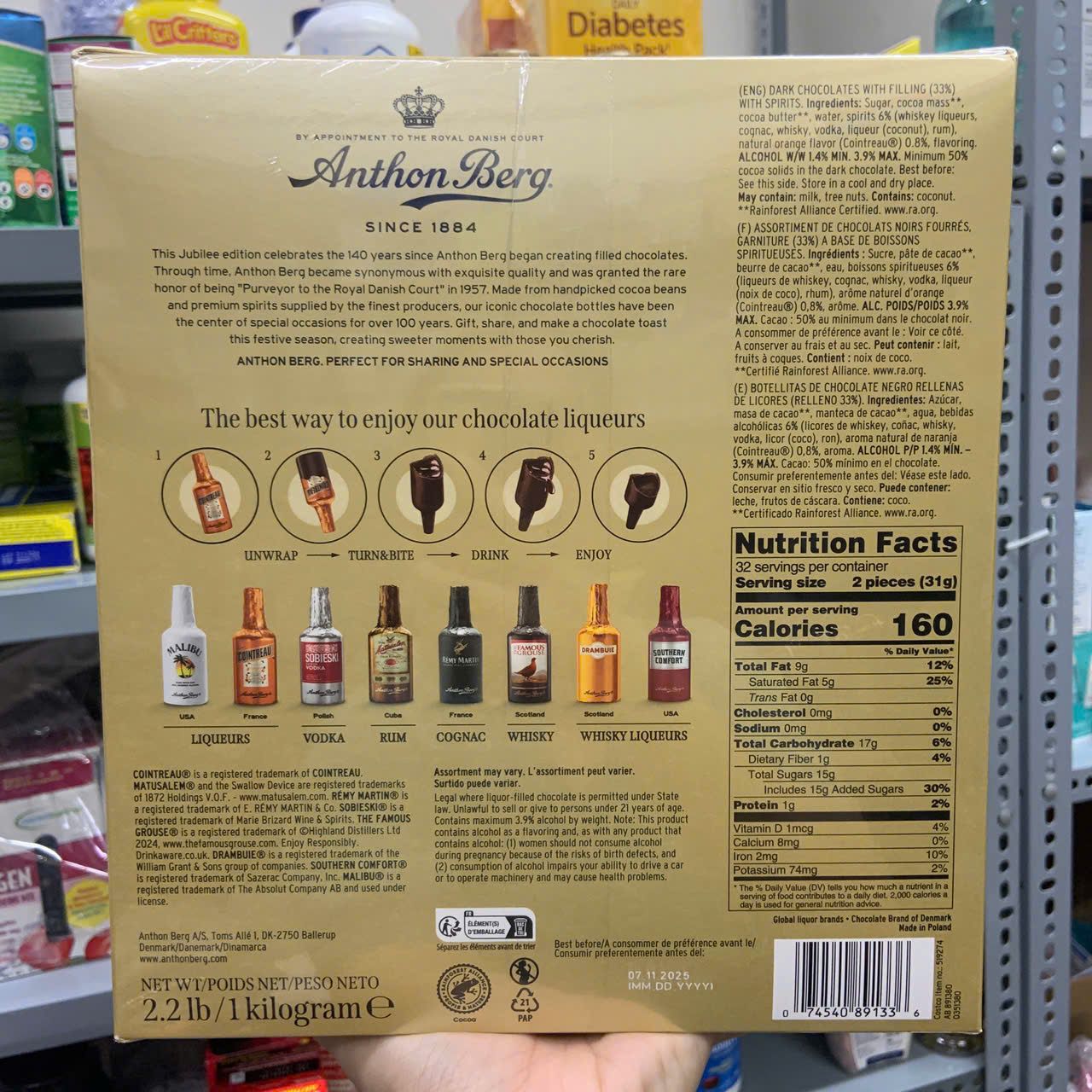 ANTHON BERG CHOCOLATE LIQUEUR – SOCOLA RƯỢU CAO CẤP TỪ ĐAN MẠCH