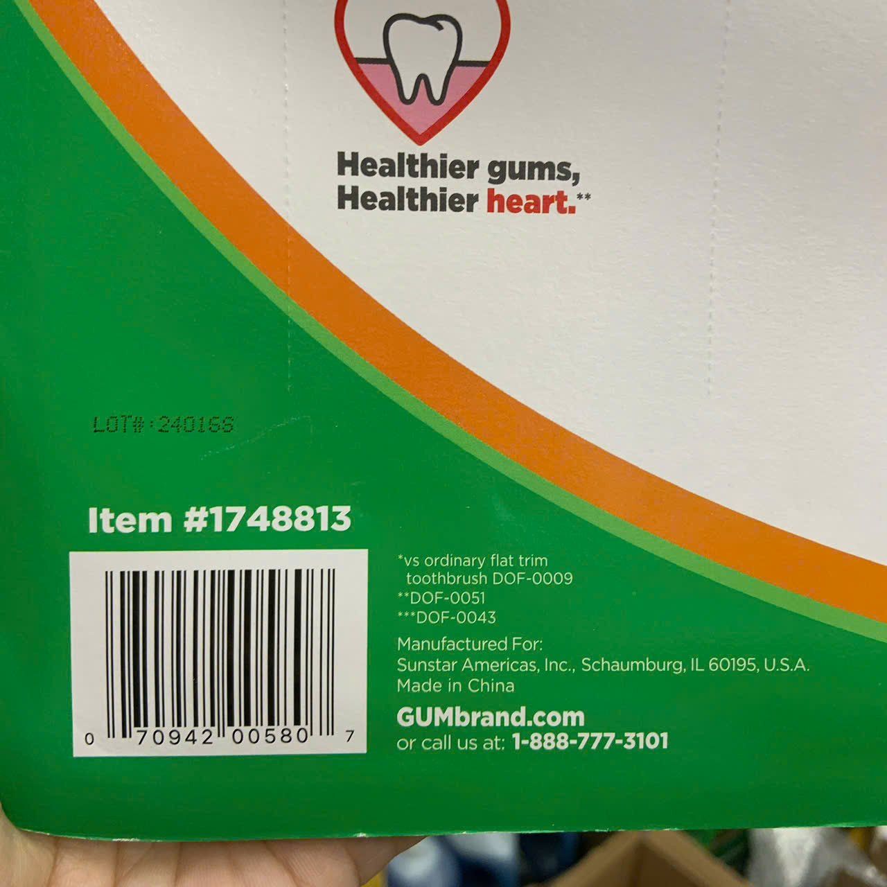 Set 10 bàn chải lông mềm GUM Summit Clean