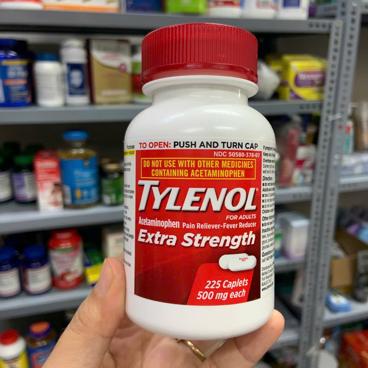 Viên uống giảm đau hạ sốt Tylenol Extra Strength