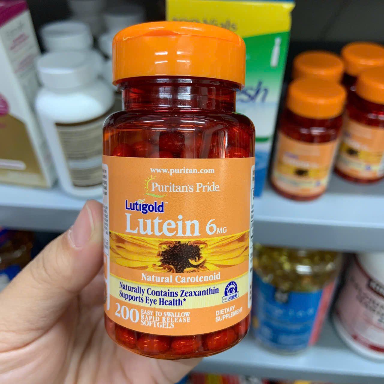 Viên uống bổ mắt, tăng cường thị lực Puritan's Pride Lutigold Lutein