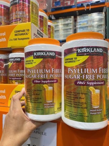  Bột bổ sung chất xơ vị cam Kirkland Signature Psyllium Fiber Sugar-Free Powder 