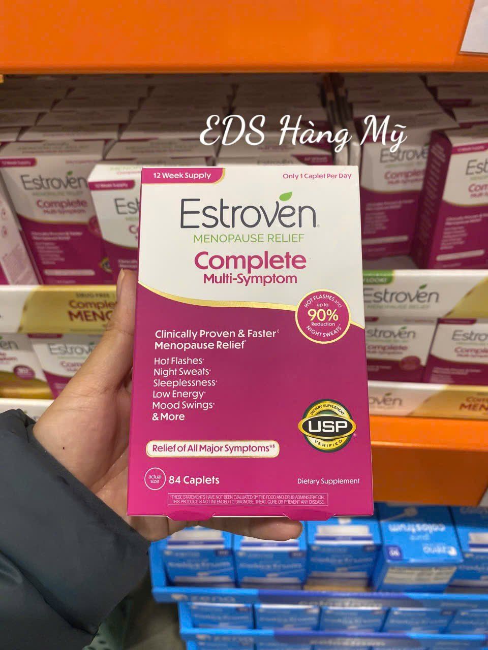 Viên uống cân bằng nội tiết tố cho phụ nữ tiền mãn kinh Estroven Complete Multi-Symptom Menopause Relief