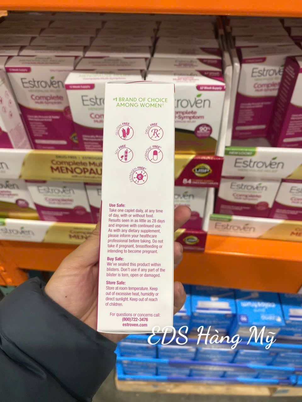Viên uống cân bằng nội tiết tố cho phụ nữ tiền mãn kinh Estroven Complete Multi-Symptom Menopause Relief