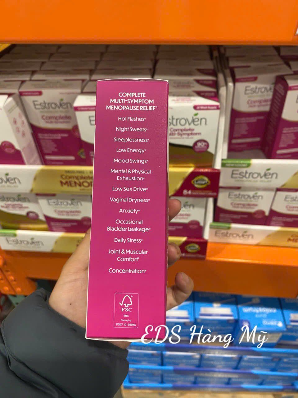 Viên uống cân bằng nội tiết tố cho phụ nữ tiền mãn kinh Estroven Complete Multi-Symptom Menopause Relief