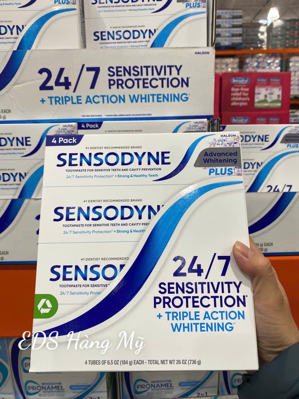 Kem đánh răng làm trắng giảm ê buốt dùng cho nướu nhạy cảm Sensodyne