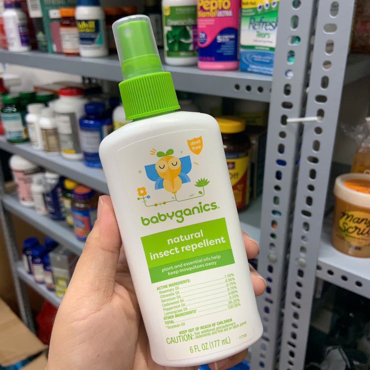 Kem chống côn trùng dành cho bé từ 6 tháng Babyganics