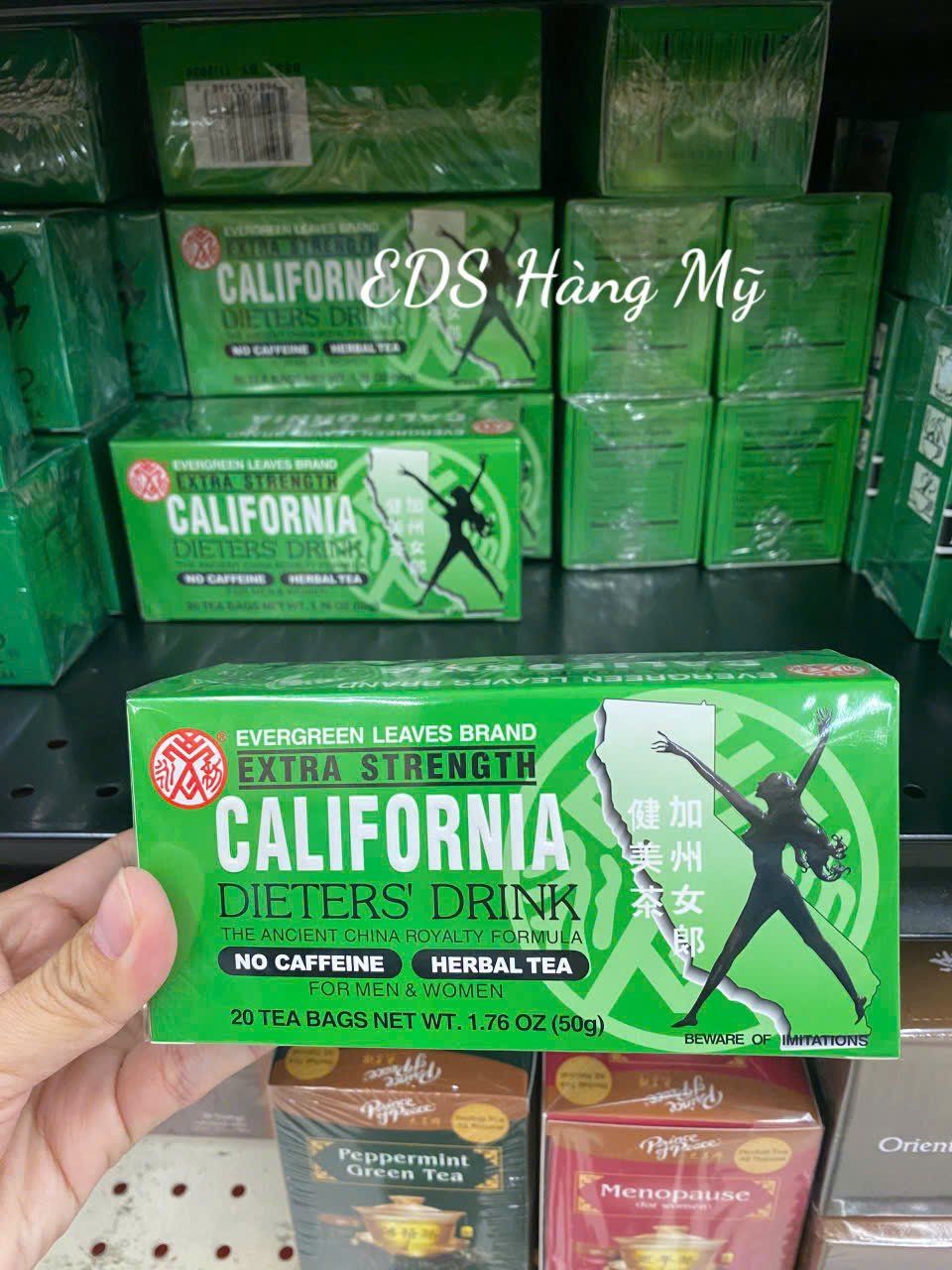 Trà thảo dược giảm cân Evergreen Leaves Brand California Dieters' Drink