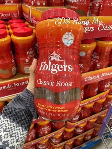  Cà phê hòa tan nguyên chất Folgers Classic Roast Instant Coffee 