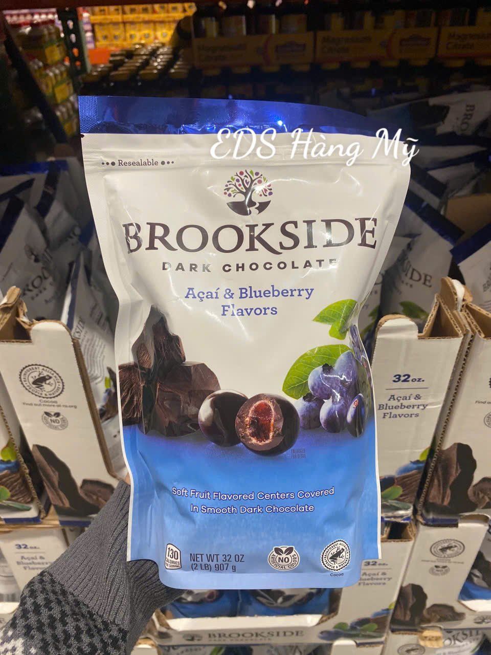 Chocolate đắng nhân trái cây Brookside