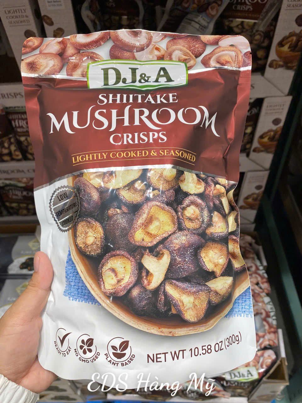 Snack nấm sấy giòn Shitake Mushroom Crisps