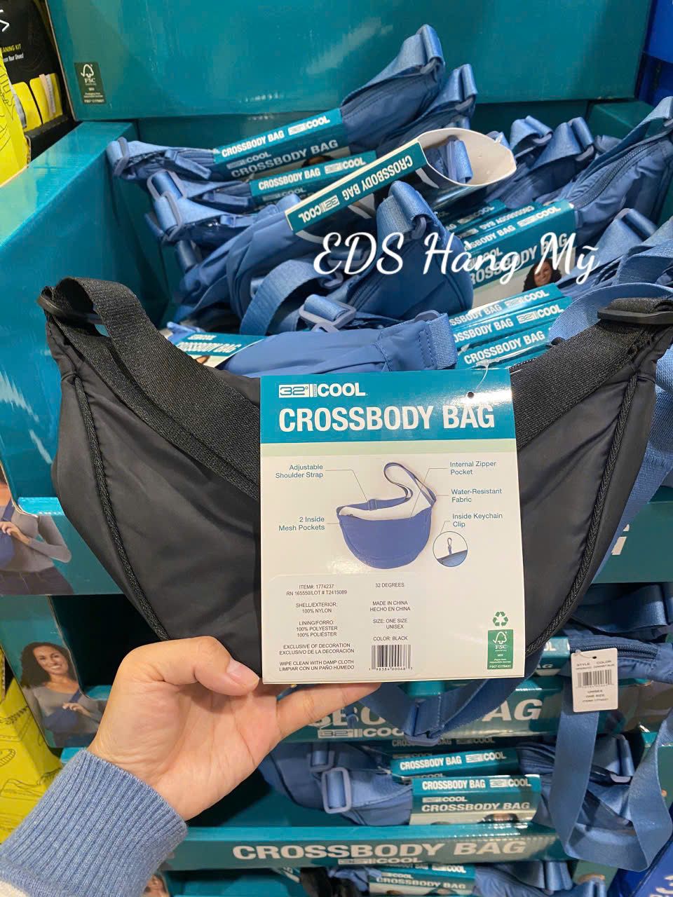 Túi bao tử, túi đeo chéo unisex 32 Cool Crossbody Bag