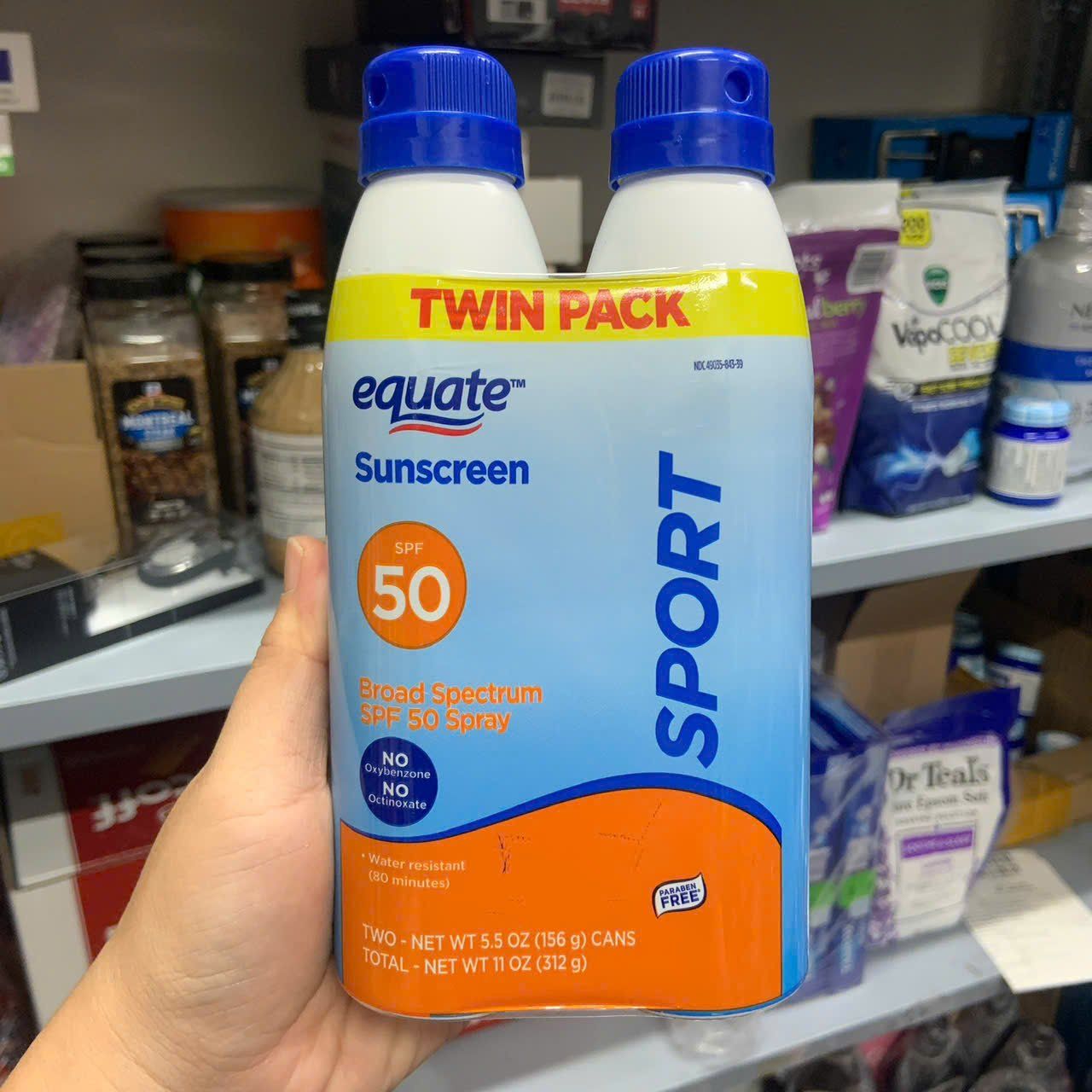 Xịt chống nắng Equate Sport Sunscreen Spray 50 SPF