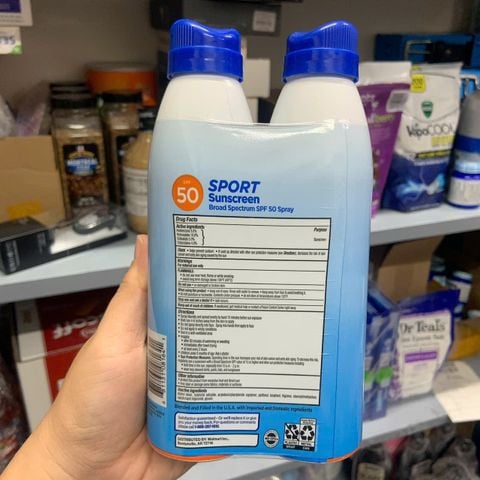  Xịt chống nắng Equate Sport Sunscreen Spray 50 SPF 