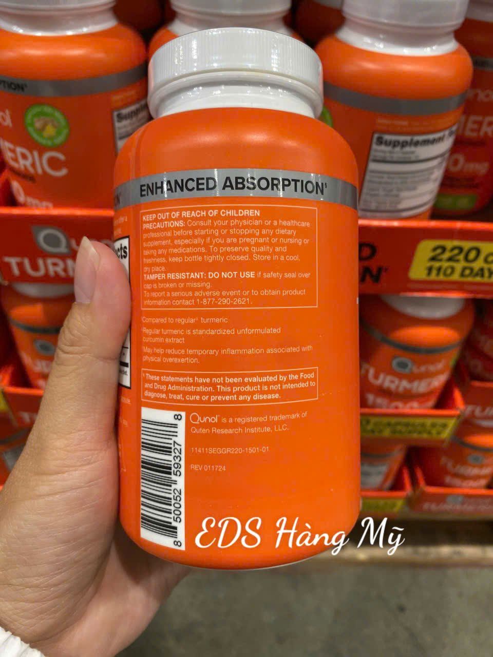 Viên uống tinh chất nghệ Qunol Turmeric 1500mg