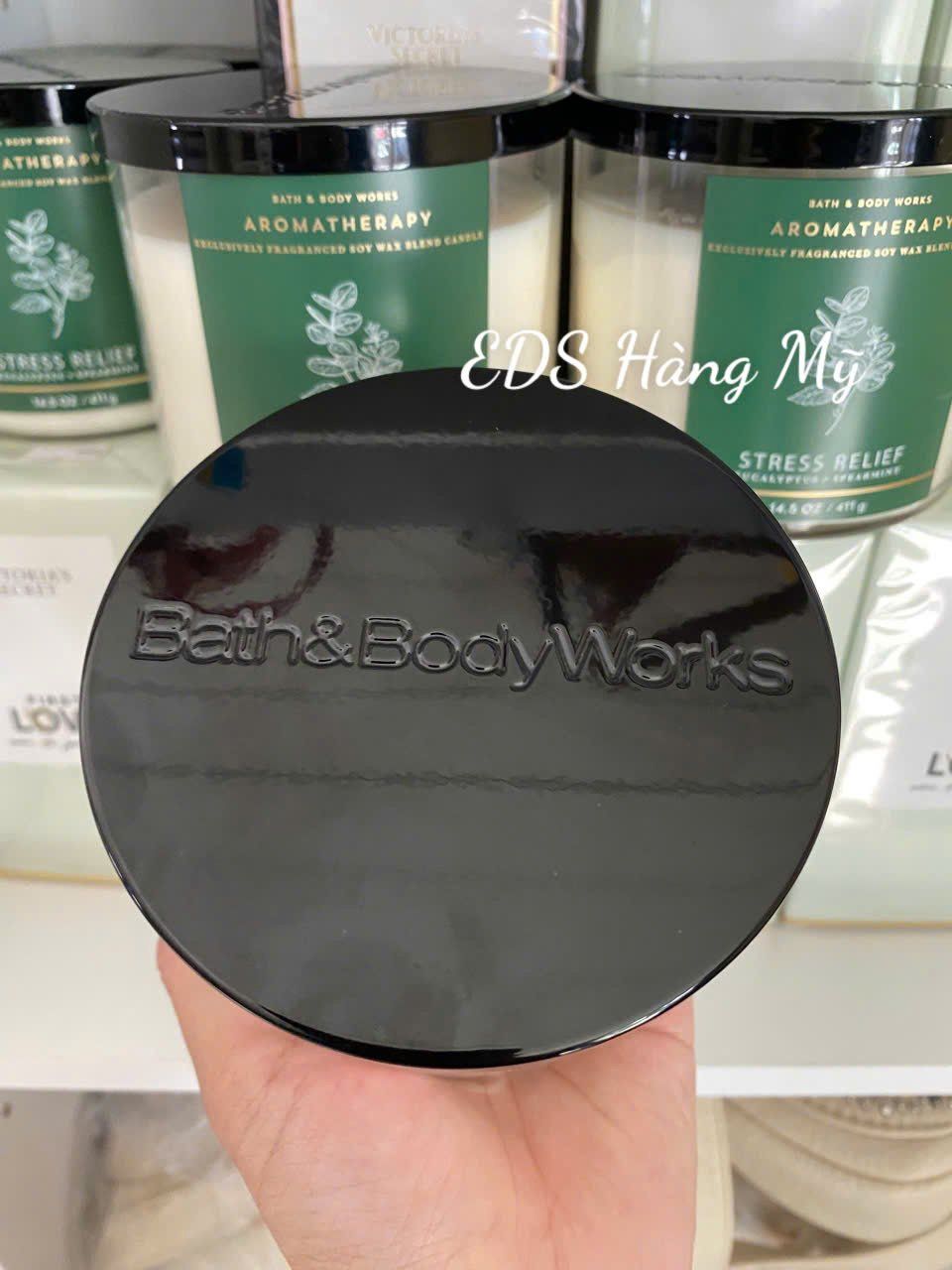 Nến thơm 3 bấc Bath & Body Works Aromatherapy Stress Relief Eucalyptus Spearmint