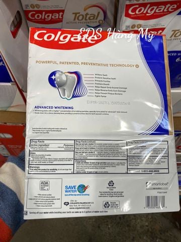  Kem đánh răng Colgate ToTal Advanced Whitening của Mỹ 
