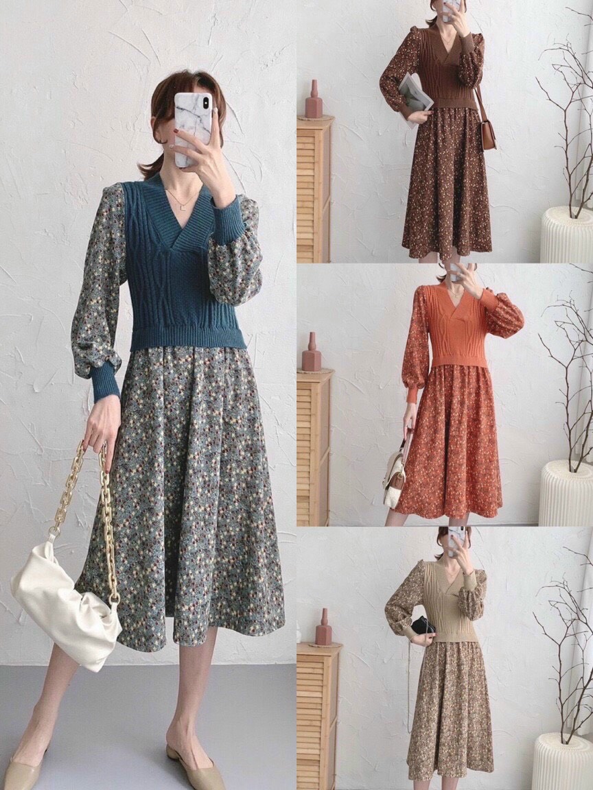 Top 10 mẫu váy voan hoa nhí dáng dài phủ sóng trên thị trường