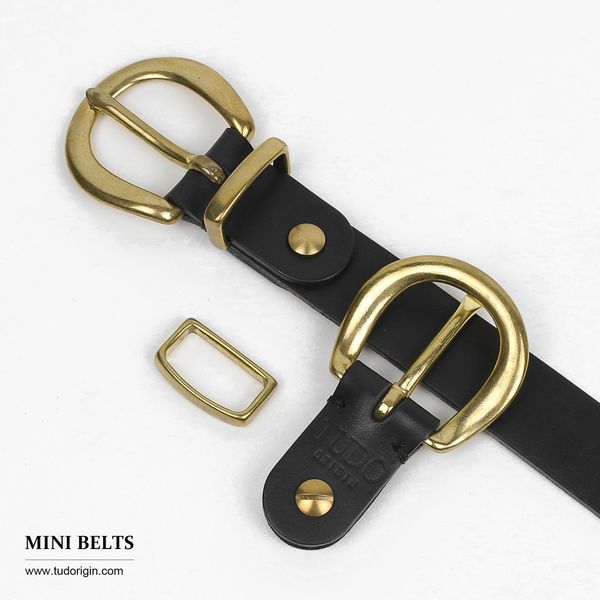 Thắt lưng nữ MINI Brass - Black 2