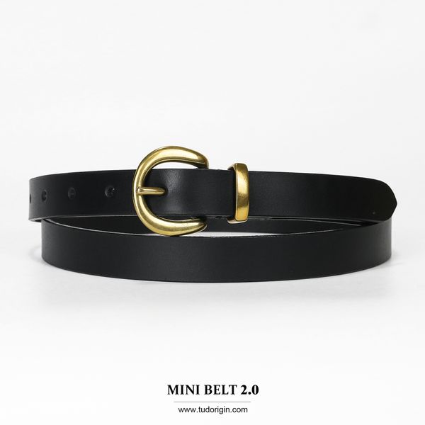 Thắt lưng nữ MINI Brass - Black 5