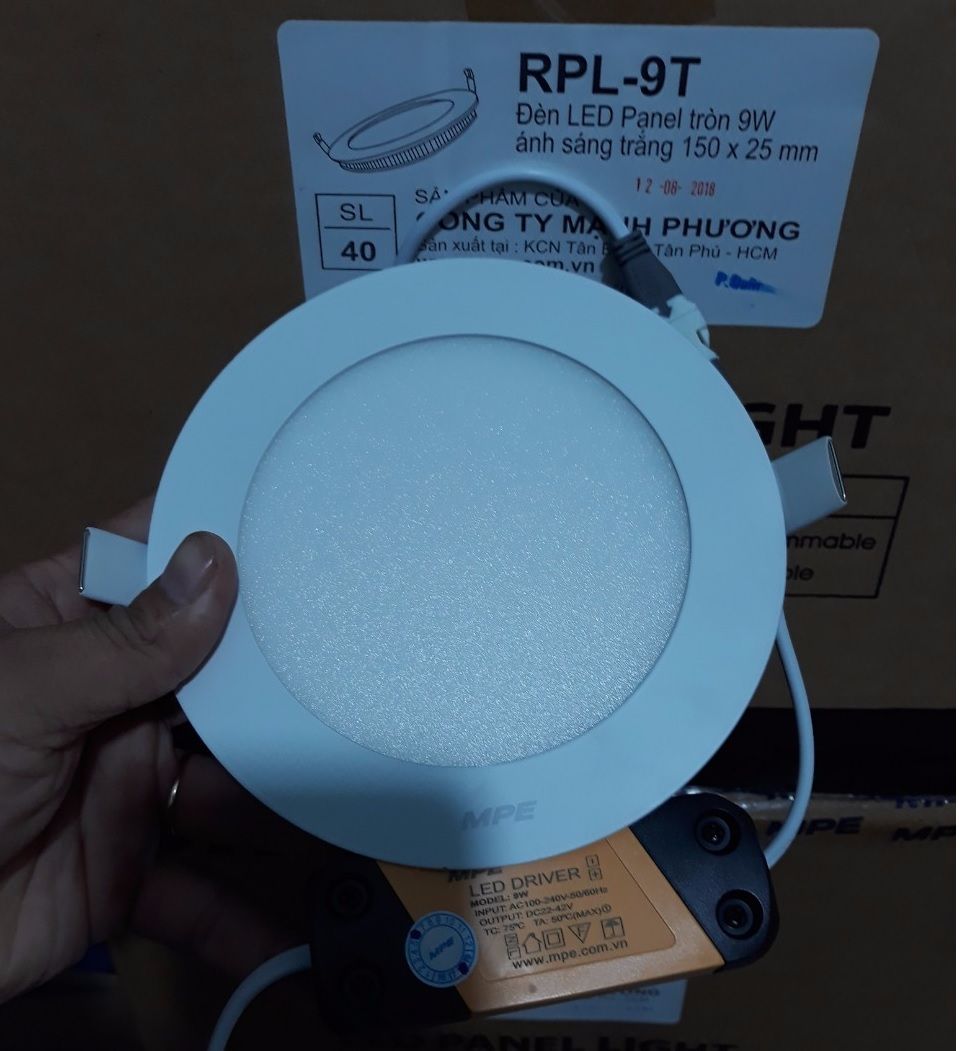 Đèn Led âm trần tròn 9W MPE RPL-9