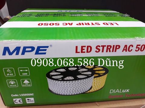 Đèn Led dây 5050 MPE LS5050AC ánh sáng vàng