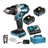 MÁY KHOAN BÚA,VẶN VÍT PIN 18V MAKITA DHP489RTJ (BL) (2 pin 5.0Ah BL1850, Sạc nhanh 18RC)