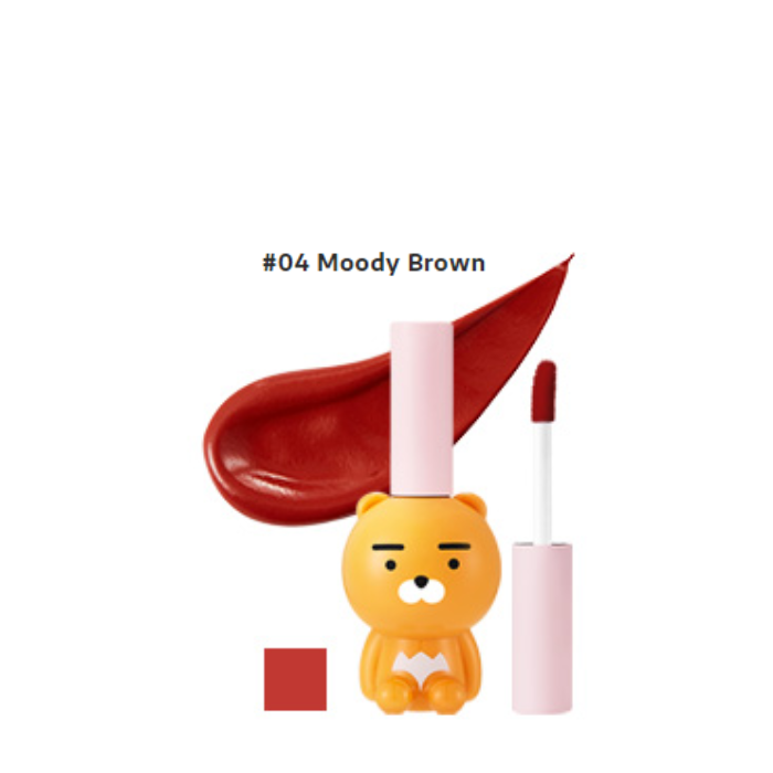  [KAKAO x RYAN] Son Nước Lì RYAN VELVET LIP TINT 5g (04 Moody Brown) 