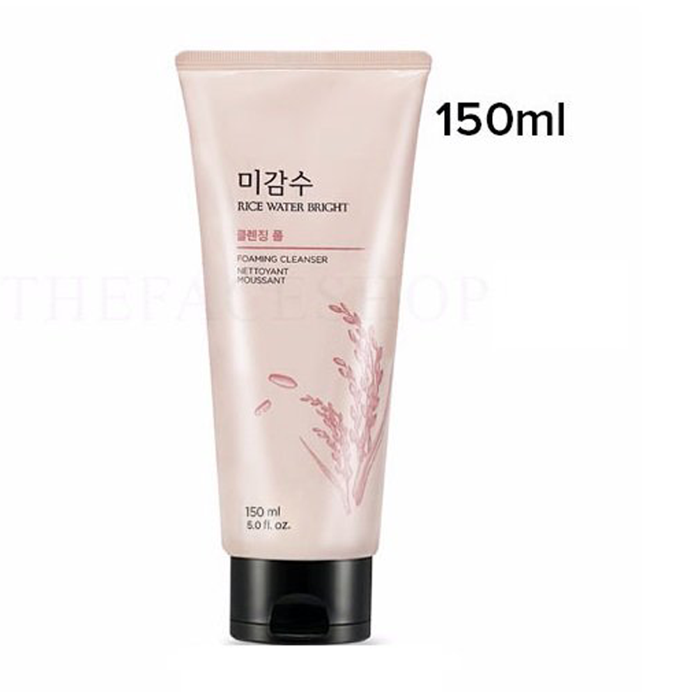  (Gift) (GWP) Sữa Rửa Mặt Làm Sáng Da THEFACESHOP RICE WATER BRIGHT FACIAL FOAMING CLEANSER 150ml 