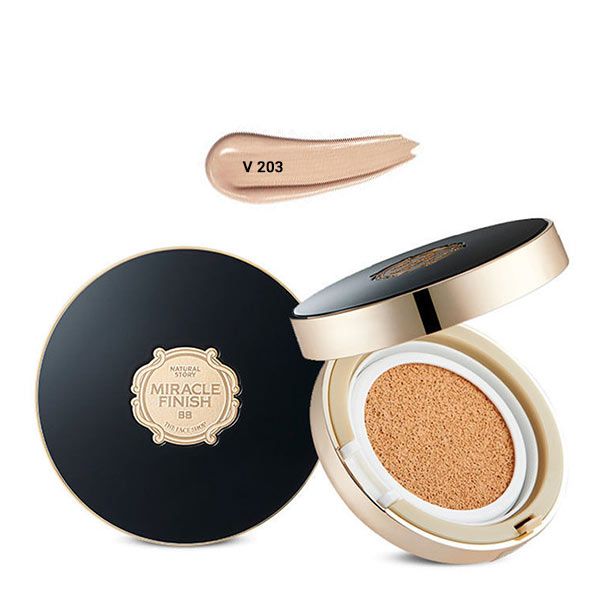  Phấn Nước Che Khuyết Điểm MIRACLE FINISH BB POWER PERFECTION CUSHION SPF50+ PA+++ V203 