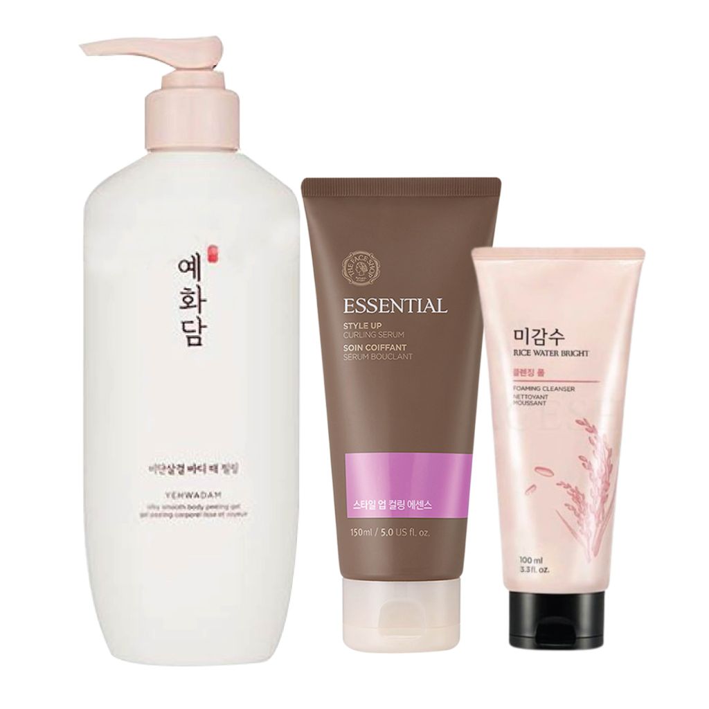  Combo Tẩy Tế Bào Chết Body YEHWADAM BODY PEELING 300ml (kèm 01 Sữa Rửa Mặt RICE WATER BRIGHT 100ml + 01 Tinh Chất Dưỡng Tóc 150ml) 