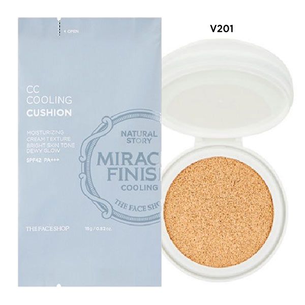  (REFILL) Phấn Nước Làm Mát Da MIRACLE FINISH CC COOLING CUSHION SPF42 PA+++ V201 