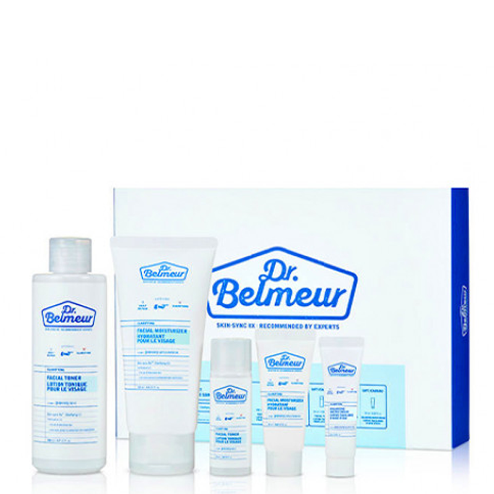  Bộ Sản Phẩm Chăm Sóc Da Dầu, Nhạy Cảm DR BELMEUR CLARIFYING SKINCARE SET (5pc) 