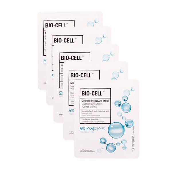  Mặt Nạ Giấy Cung Cấp Ẩm BIO-CELL MOISTURIZING FACE MASK ( SET 5 PCS) 