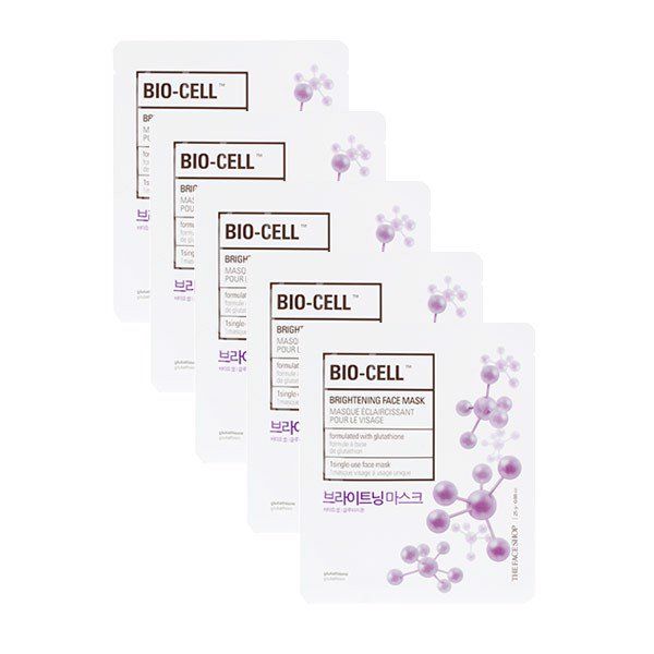  Mặt Nạ Giấy Làm Sáng Da BIO-CELL BRIGHTENING FACE MASK (SET 5 PCS) 