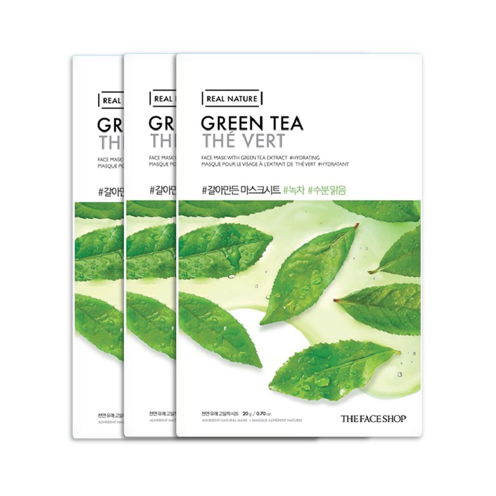  (Gift) (SAMPLE) Mặt Nạ Thanh Lọc Da Ngừa Mụn Từ Trà Xanh REAL NATURE GREEN TEA 